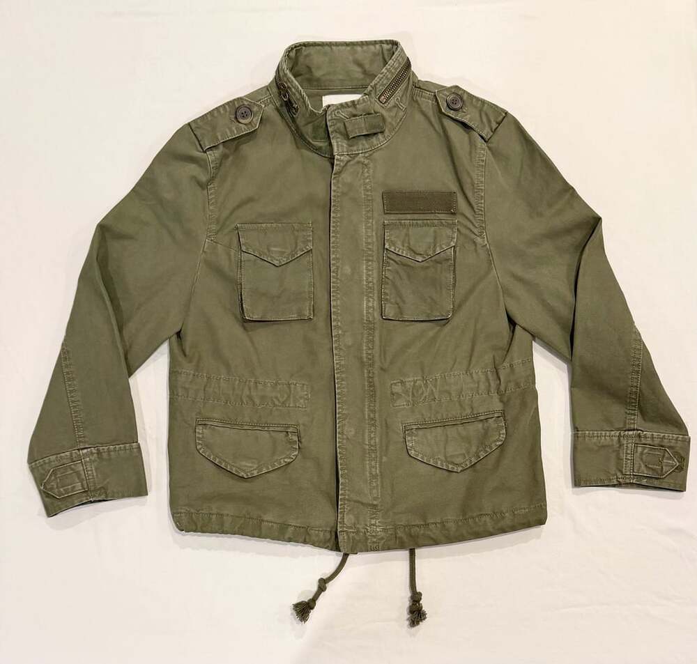 BNWT Zara The Military Parka Size M Green Cotton Jacket
